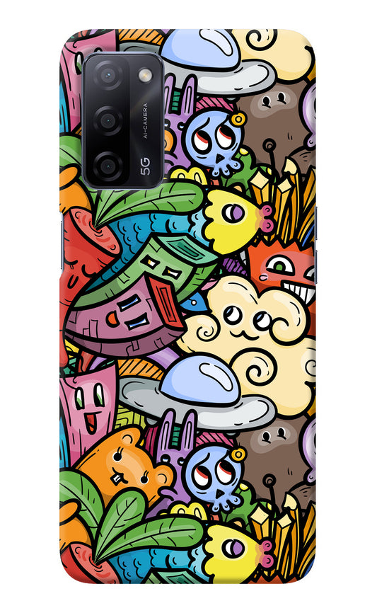 Veggie Doodle Oppo A53s 5G Back Cover