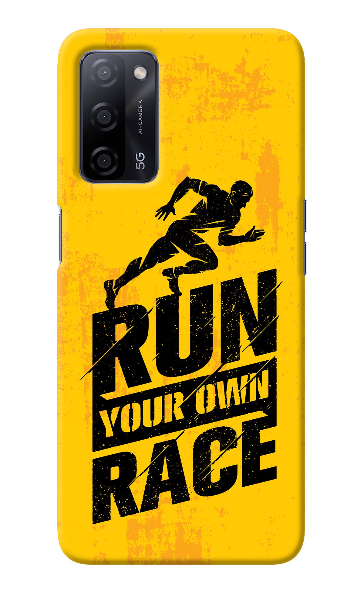 Run Your Own Race Oppo A53s 5G Back Cover