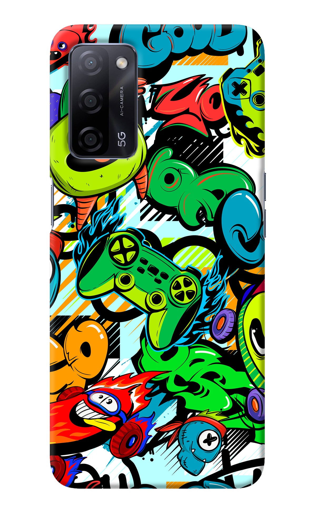 Game Doodle Oppo A53s 5G Back Cover