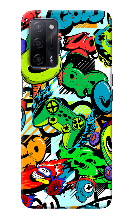 Game Doodle Oppo A53s 5G Back Cover