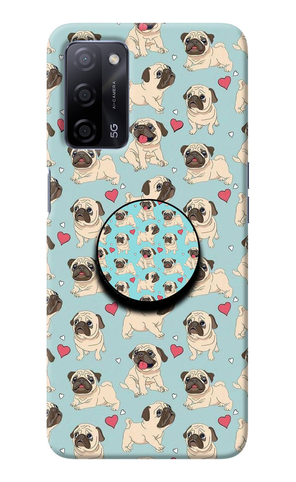 Pug Dog Oppo A53s 5G Pop Case