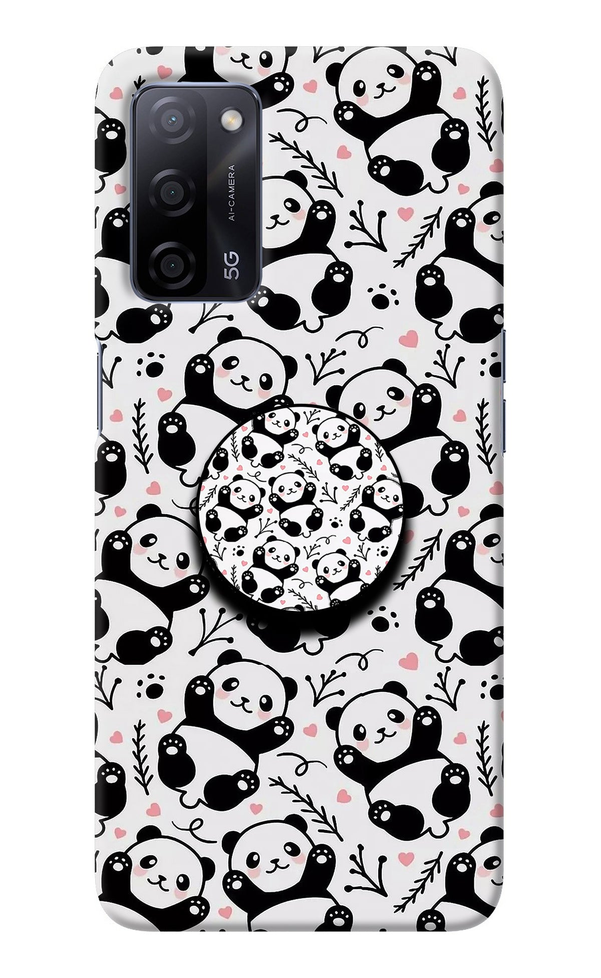 Cute Panda Oppo A53s 5G Pop Case