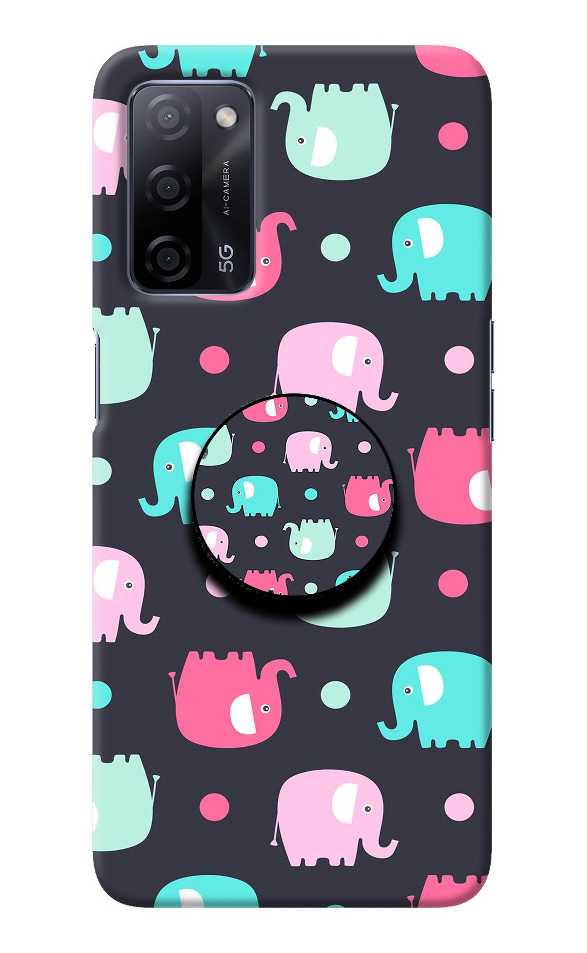 Baby Elephants Oppo A53s 5G Pop Case