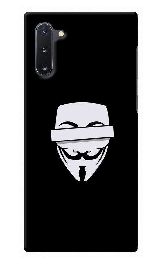 Anonymous Face Samsung Note 10 Back Cover