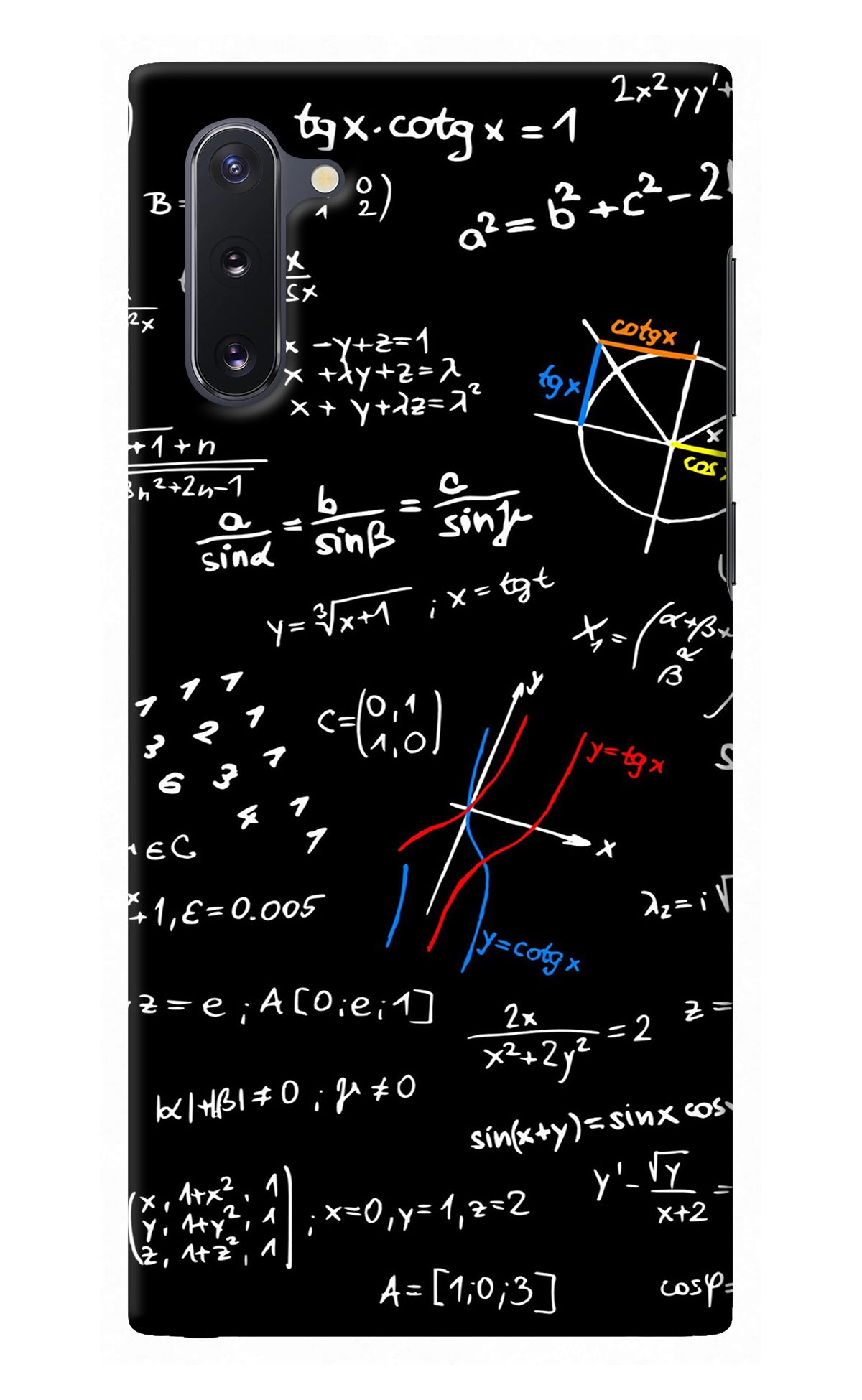 Mathematics Formula Samsung Note 10 Back Cover