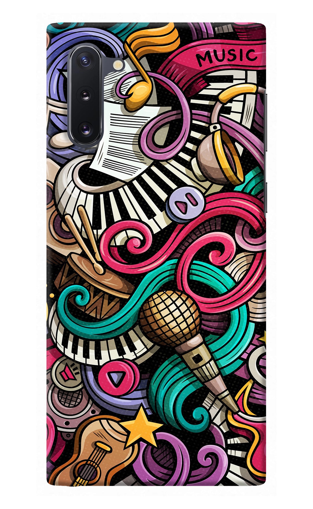 Music Abstract Samsung Note 10 Back Cover