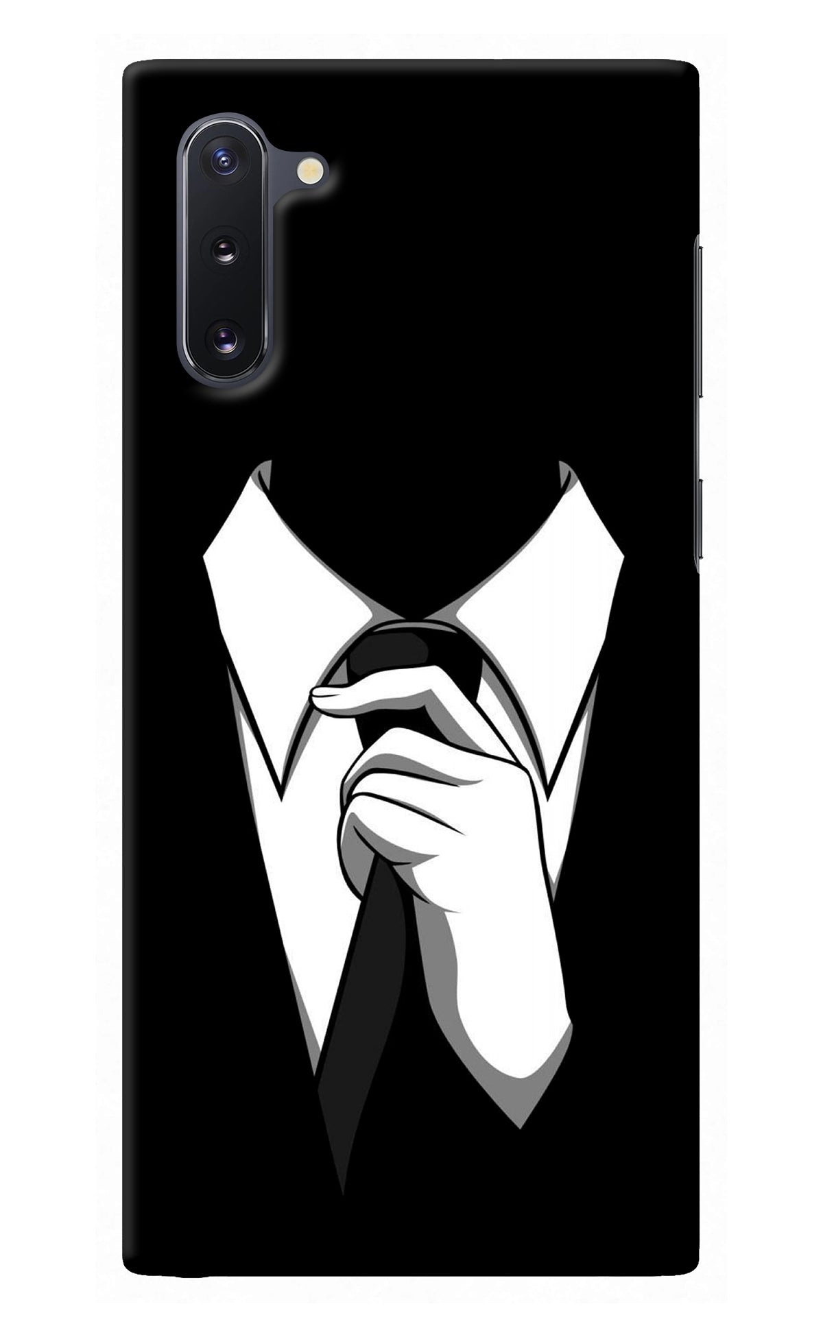 Black Tie Samsung Note 10 Back Cover