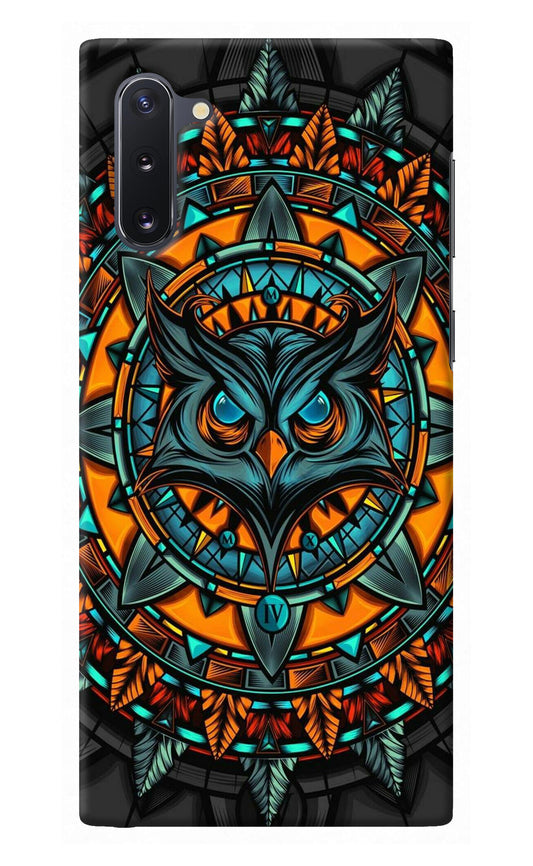 Angry Owl Art Samsung Note 10 Back Cover