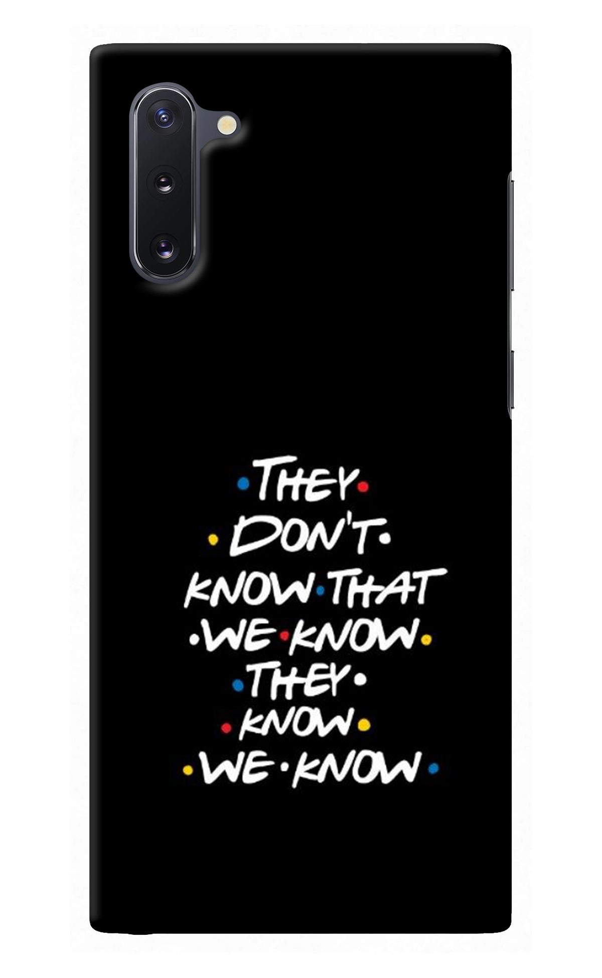 FRIENDS Dialogue Samsung Note 10 Back Cover