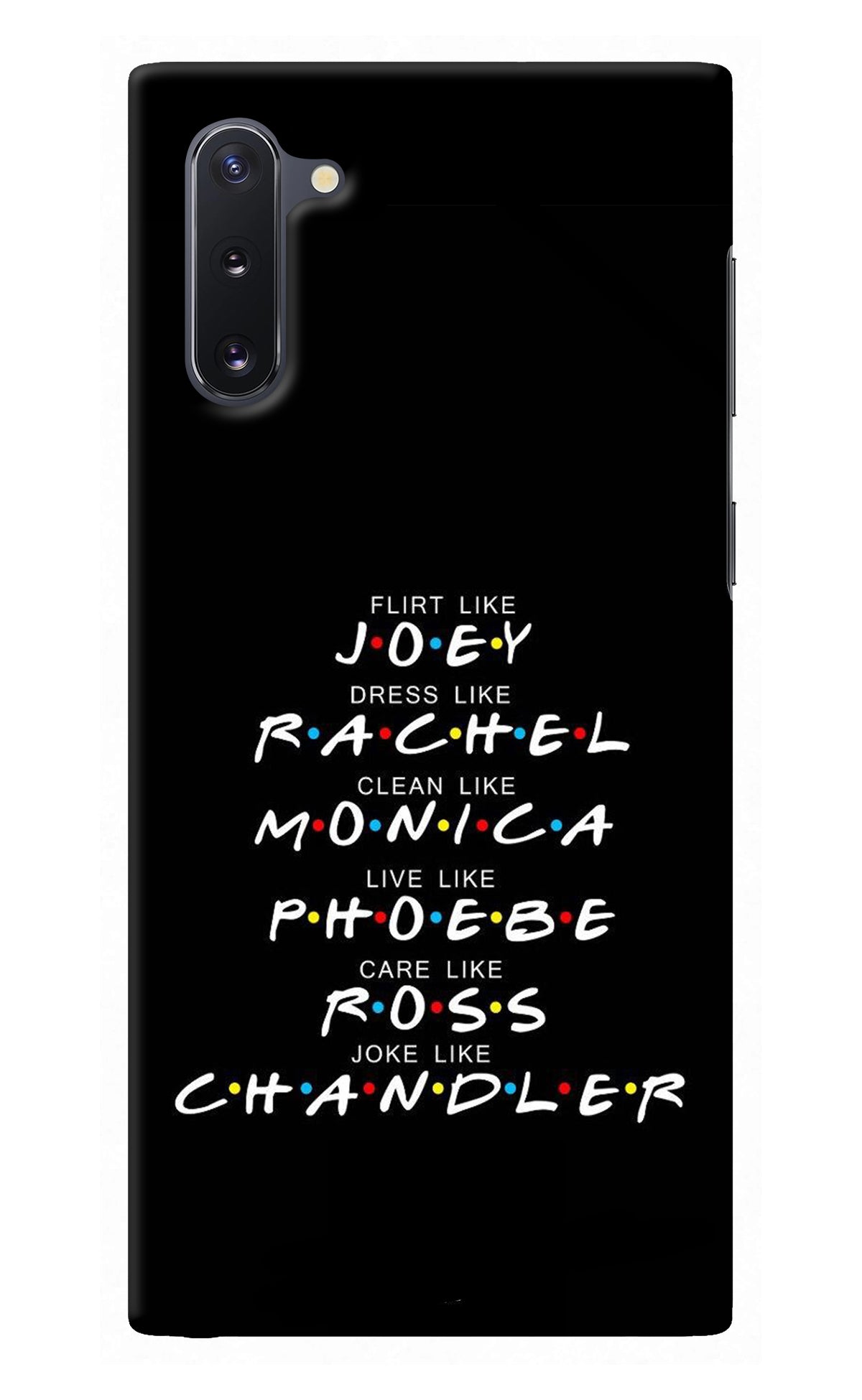 FRIENDS Character Samsung Note 10 Back Cover