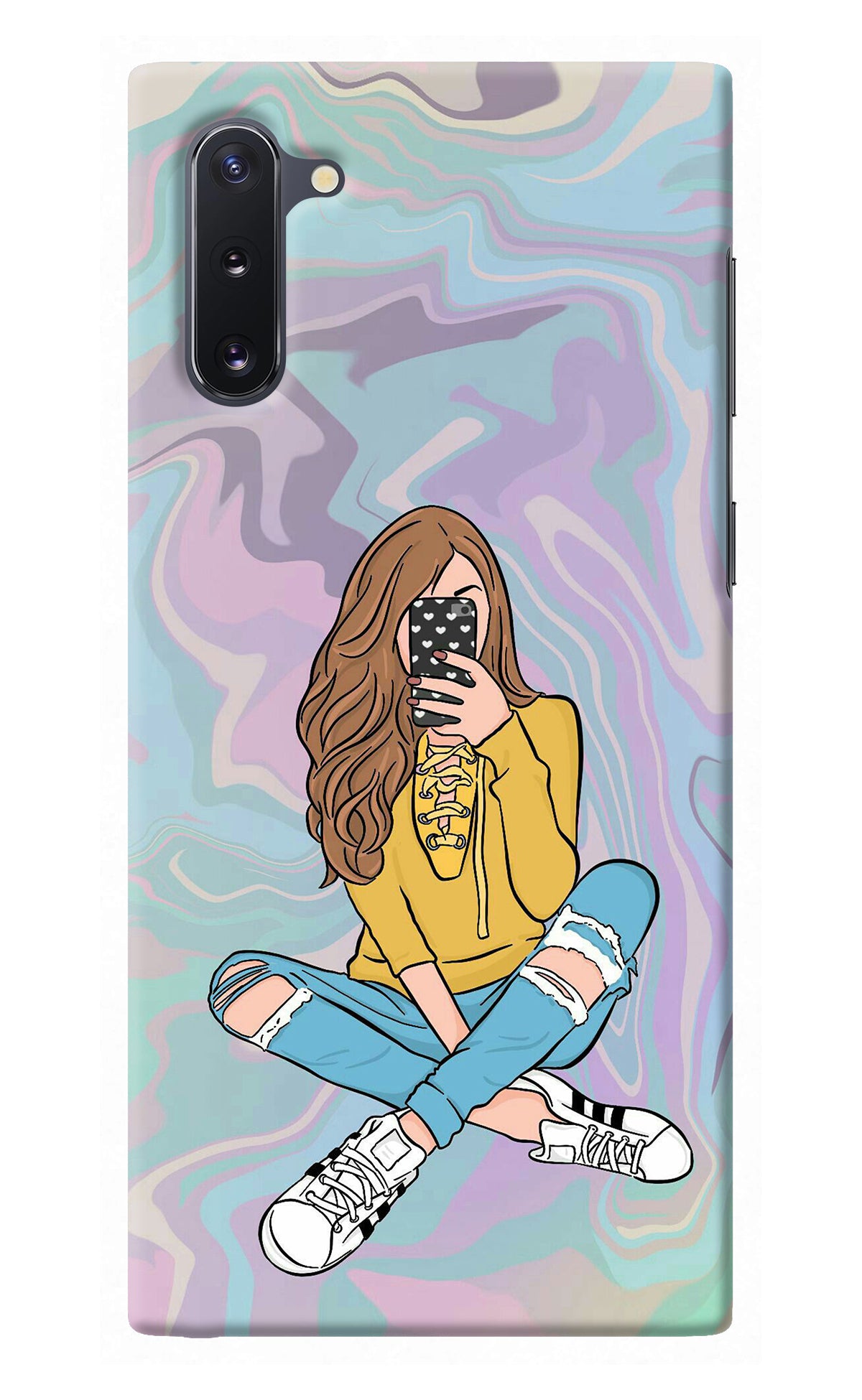 Selfie Girl Samsung Note 10 Back Cover