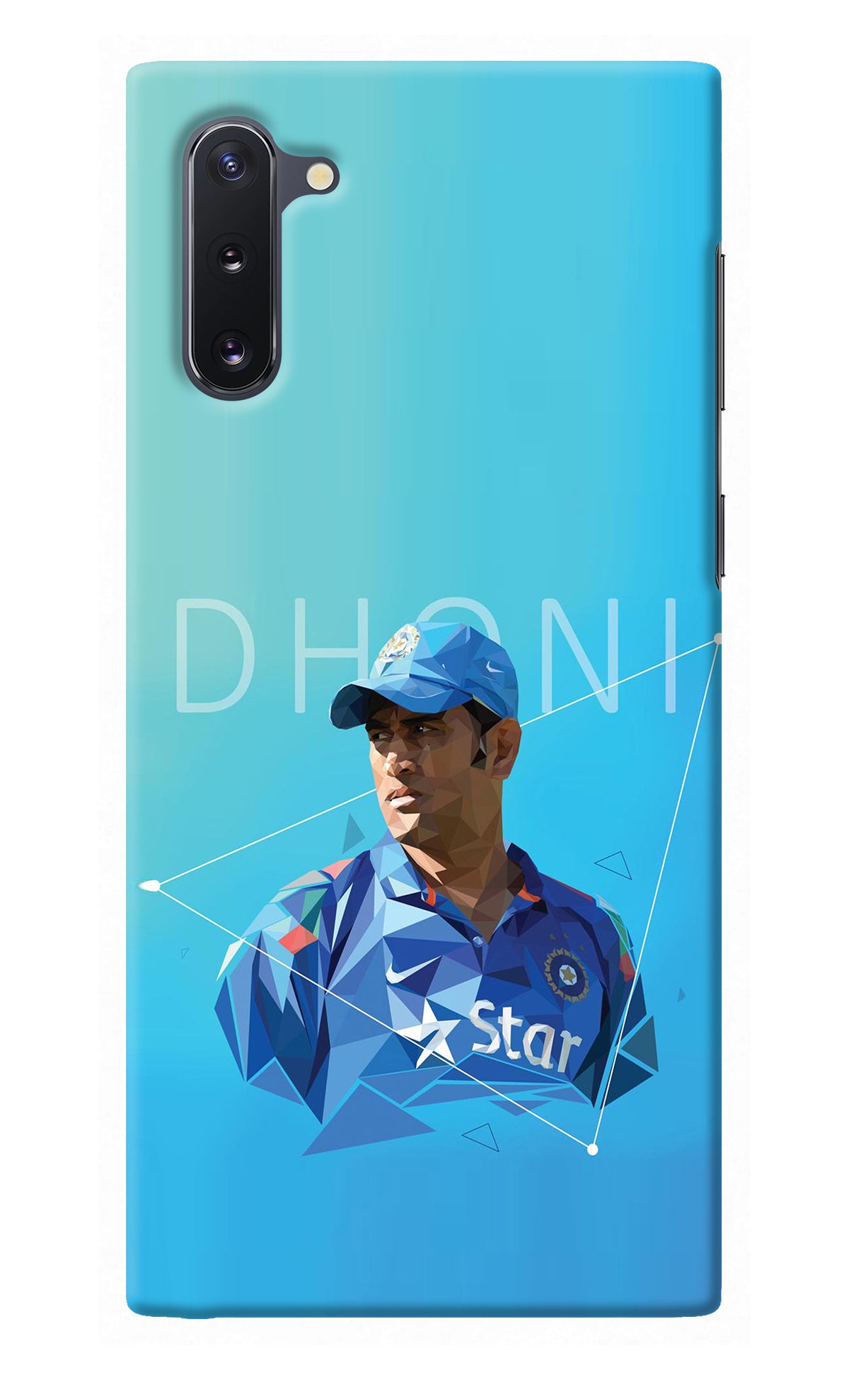 Dhoni Artwork Samsung Note 10 Back Cover