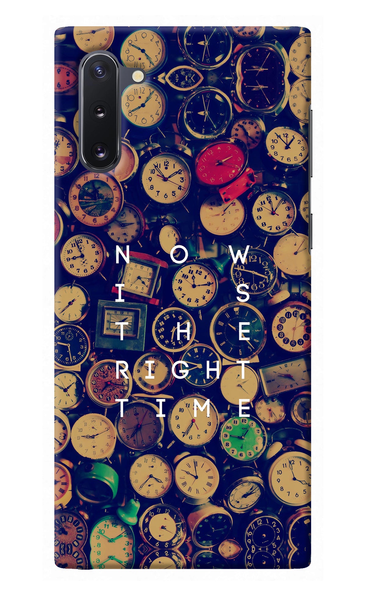 Now is the Right Time Quote Samsung Note 10 Back Cover