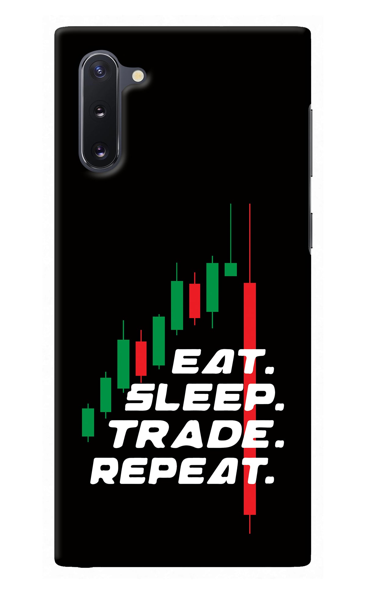 Eat Sleep Trade Repeat Samsung Note 10 Back Cover