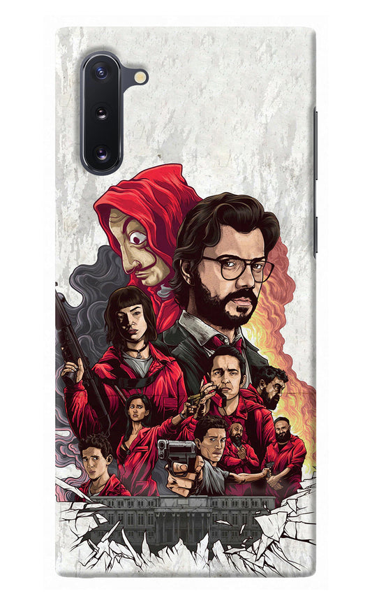 Money Heist Artwork Samsung Note 10 Back Cover