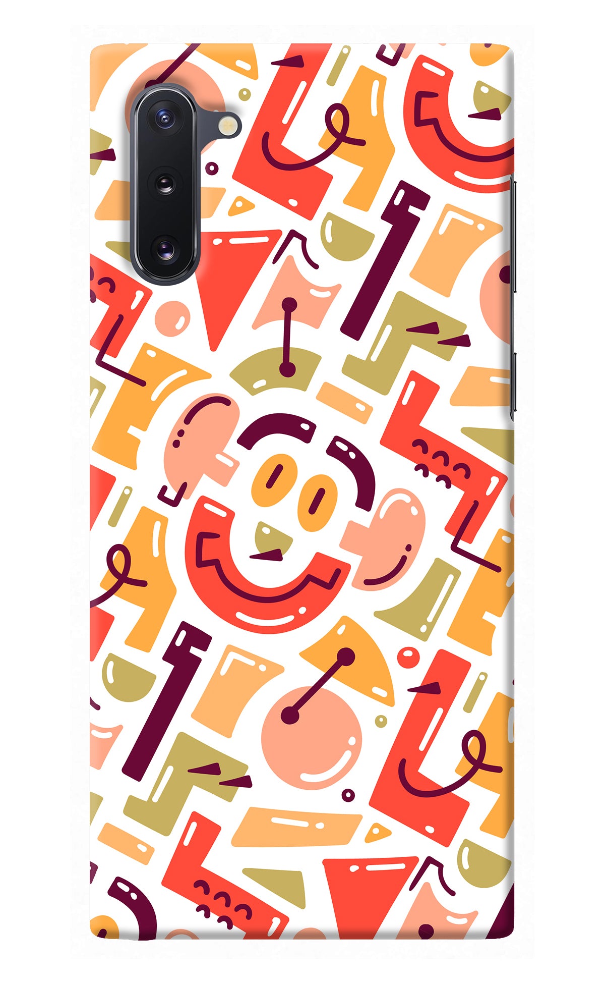 Doodle Pattern Samsung Note 10 Back Cover