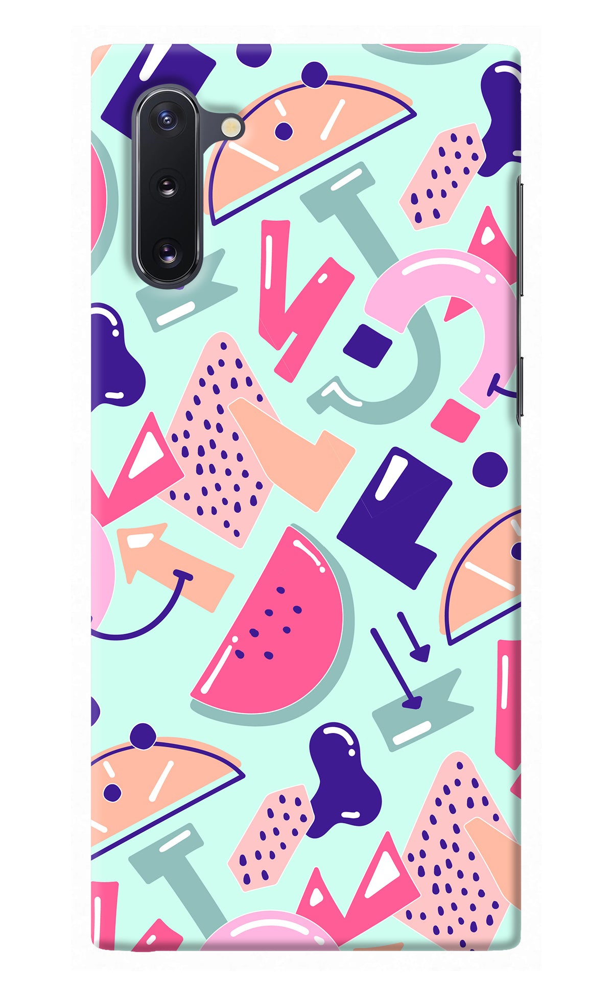 Doodle Pattern Samsung Note 10 Back Cover