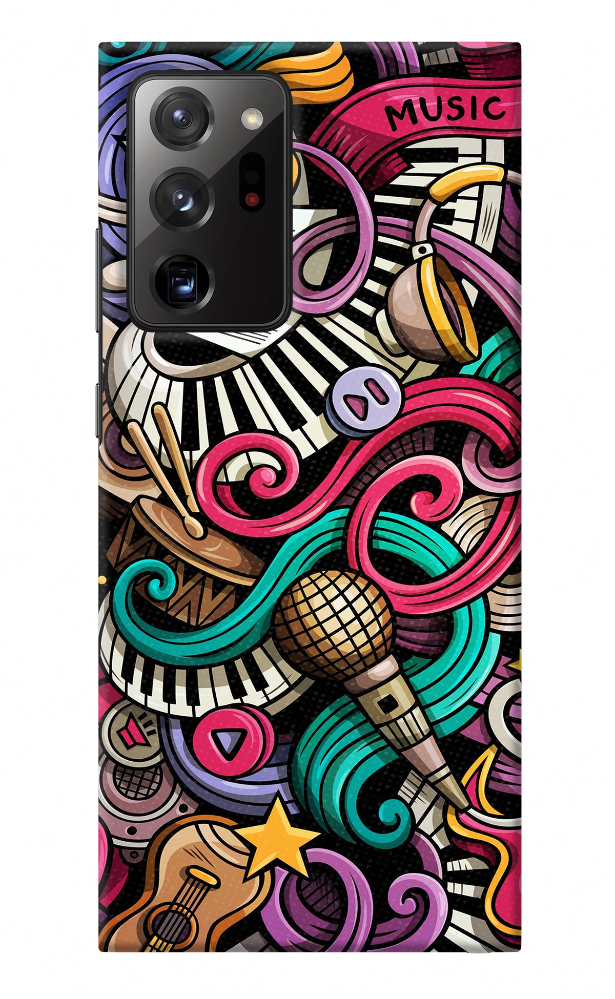 Music Abstract Samsung Note 20 Ultra Back Cover