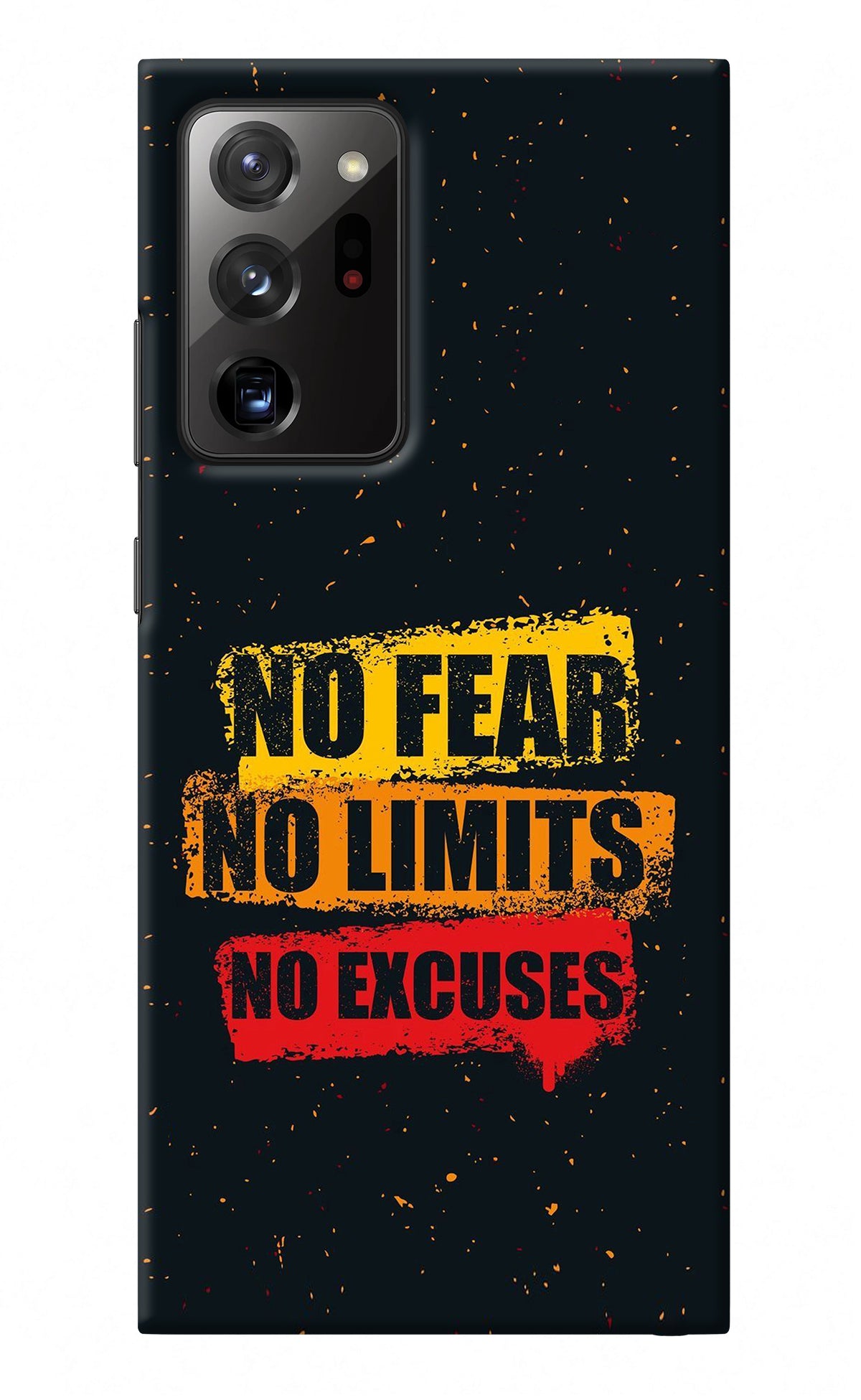 No Fear No Limits No Excuse Samsung Note 20 Ultra Back Cover