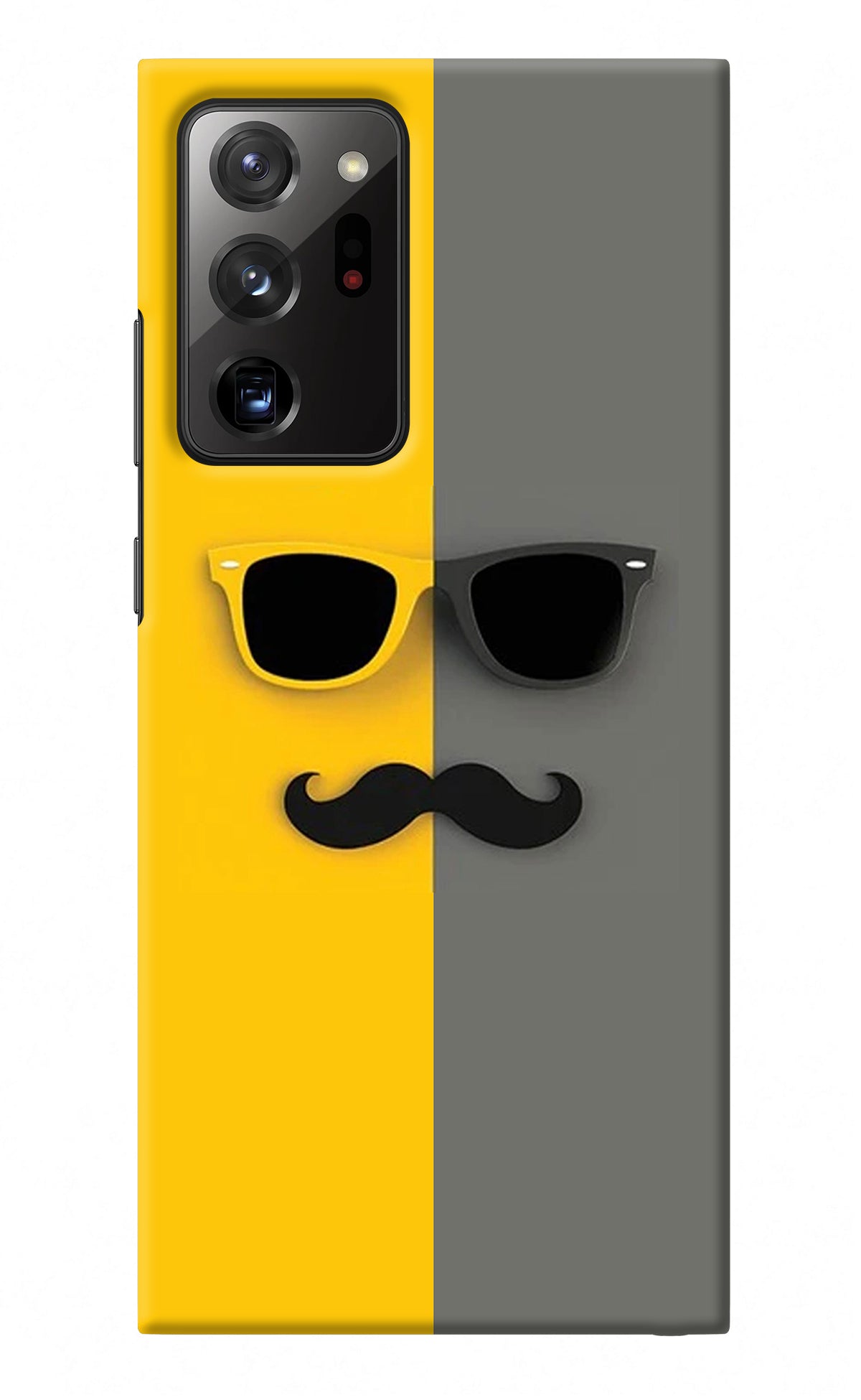 Sunglasses with Mustache Samsung Note 20 Ultra Back Cover