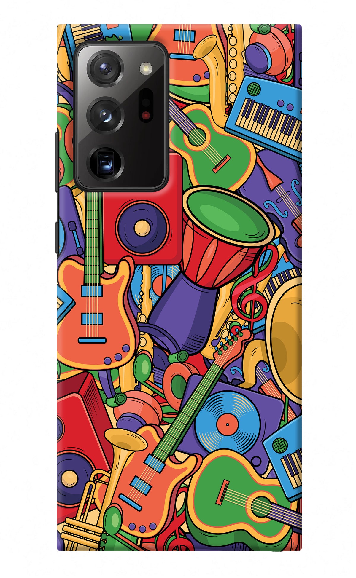 Music Instrument Doodle Samsung Note 20 Ultra Back Cover