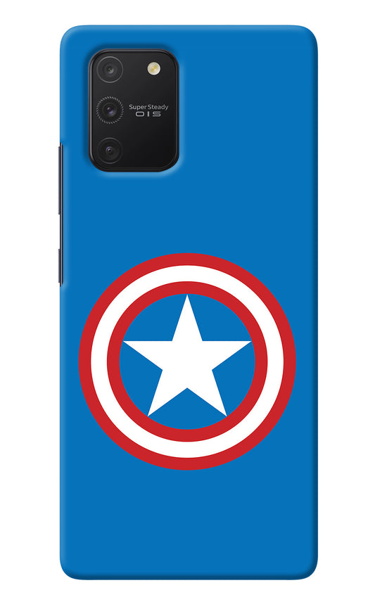 Captain America Logo Samsung S10 Lite Back Cover