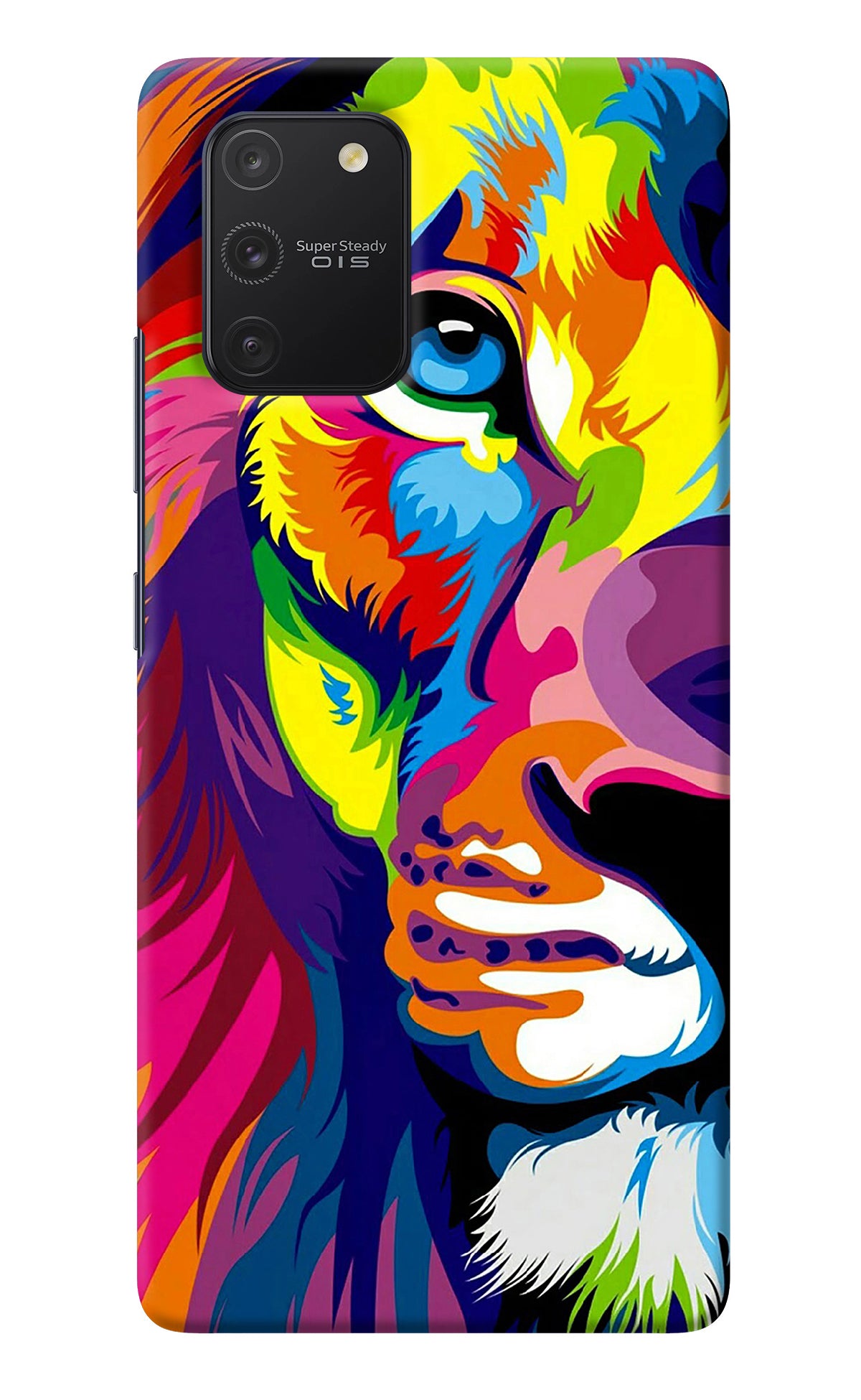 Lion Half Face Samsung S10 Lite Back Cover