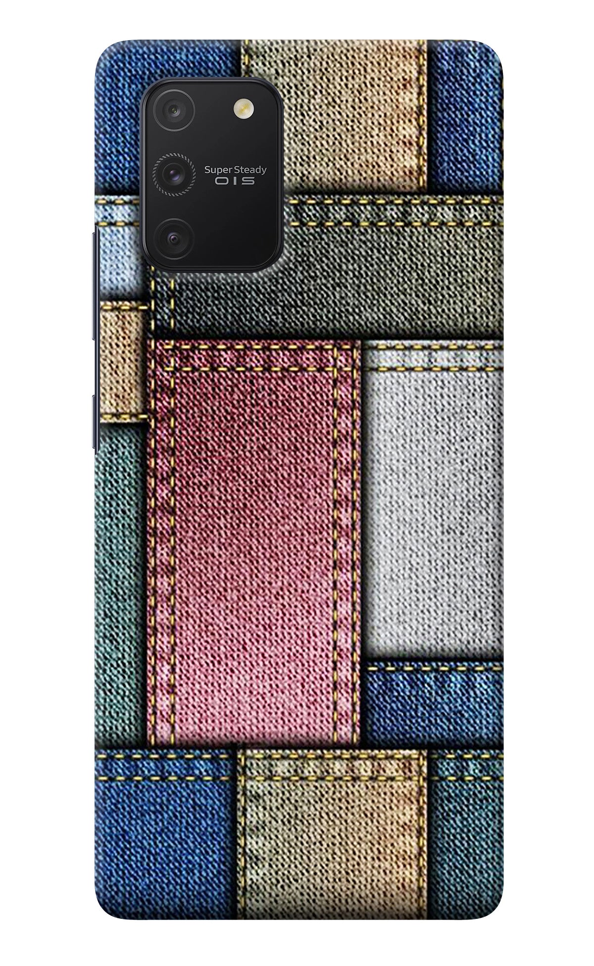 Multicolor Jeans Samsung S10 Lite Back Cover