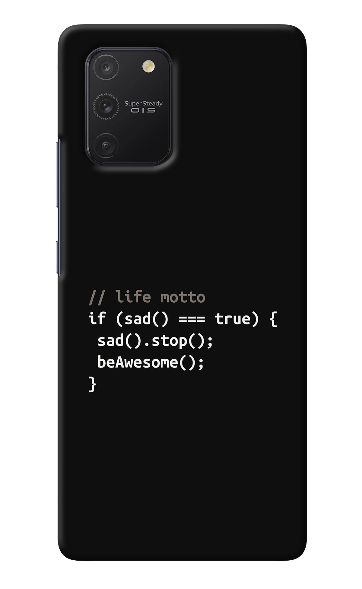 Life Motto Code Samsung S10 Lite Back Cover