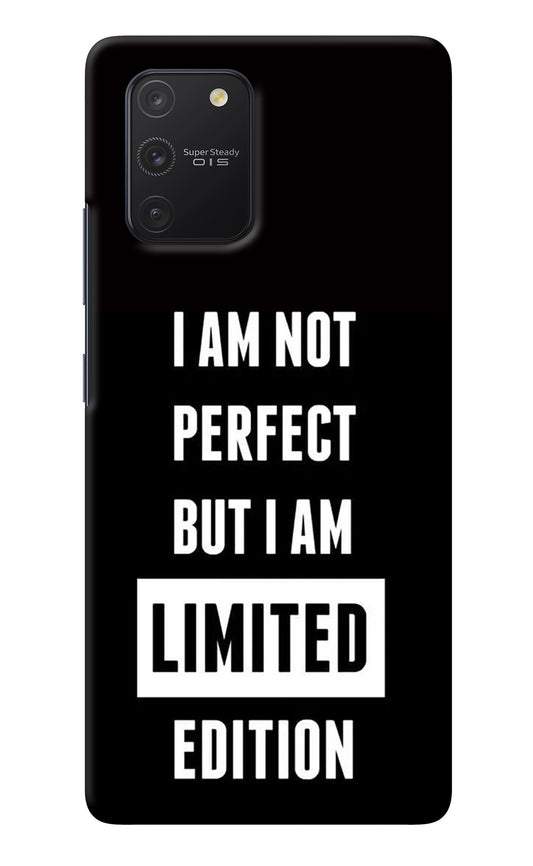 I Am Not Perfect But I Am Limited Edition Samsung S10 Lite Back Cover