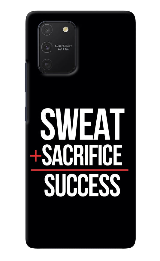 Sweat Sacrifice Success Samsung S10 Lite Back Cover