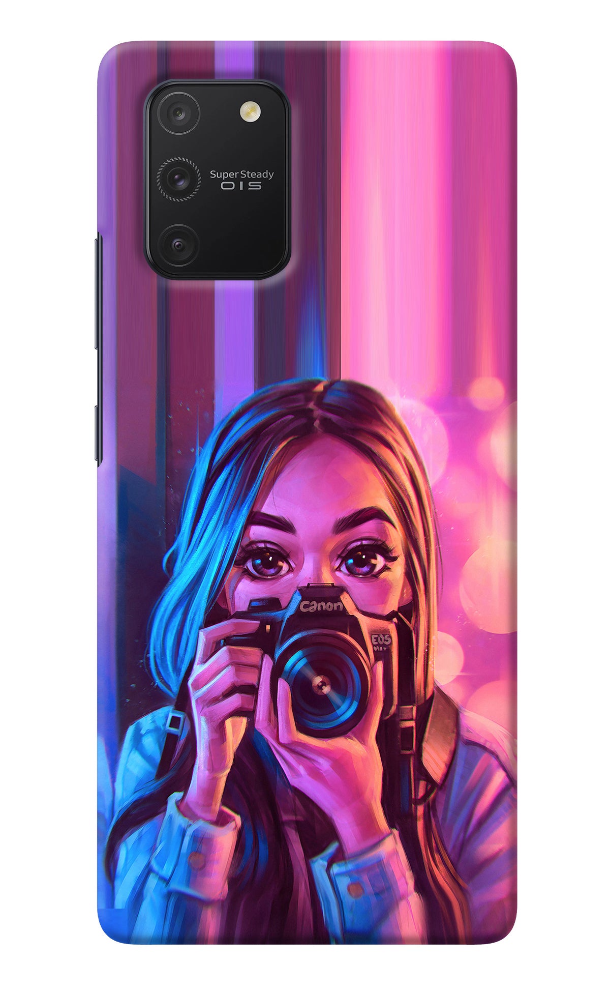 Girl Photographer Samsung S10 Lite Back Cover