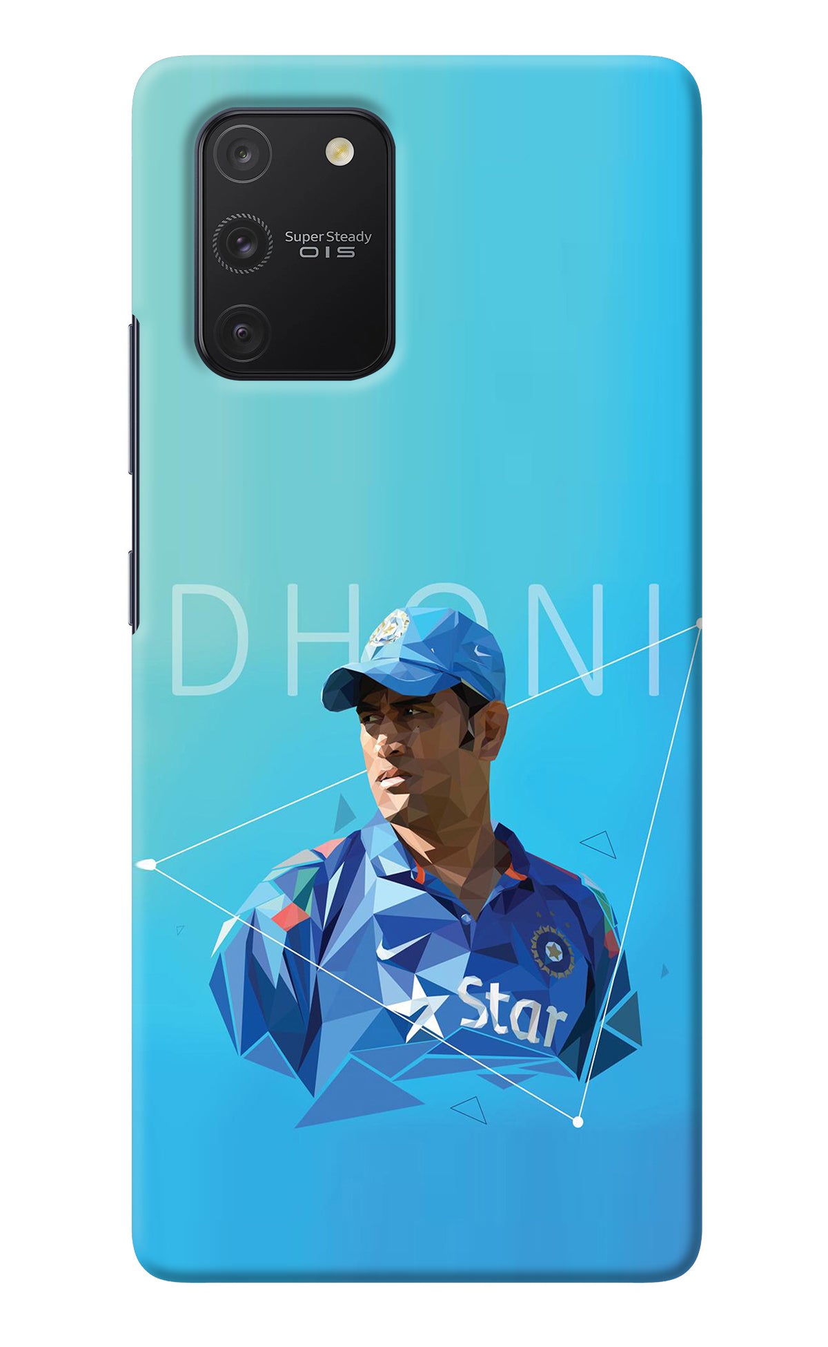 Dhoni Artwork Samsung S10 Lite Back Cover