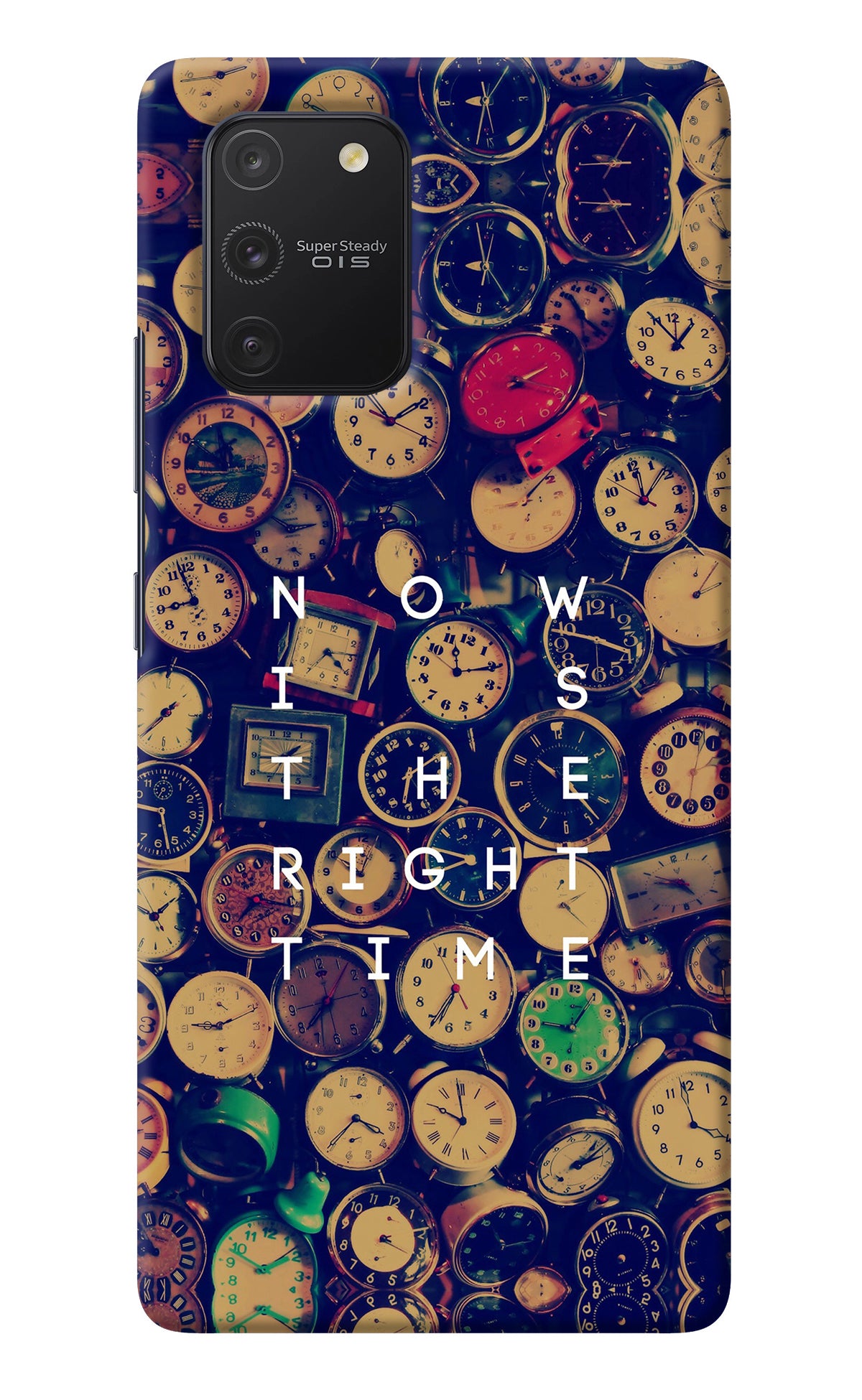 Now is the Right Time Quote Samsung S10 Lite Back Cover