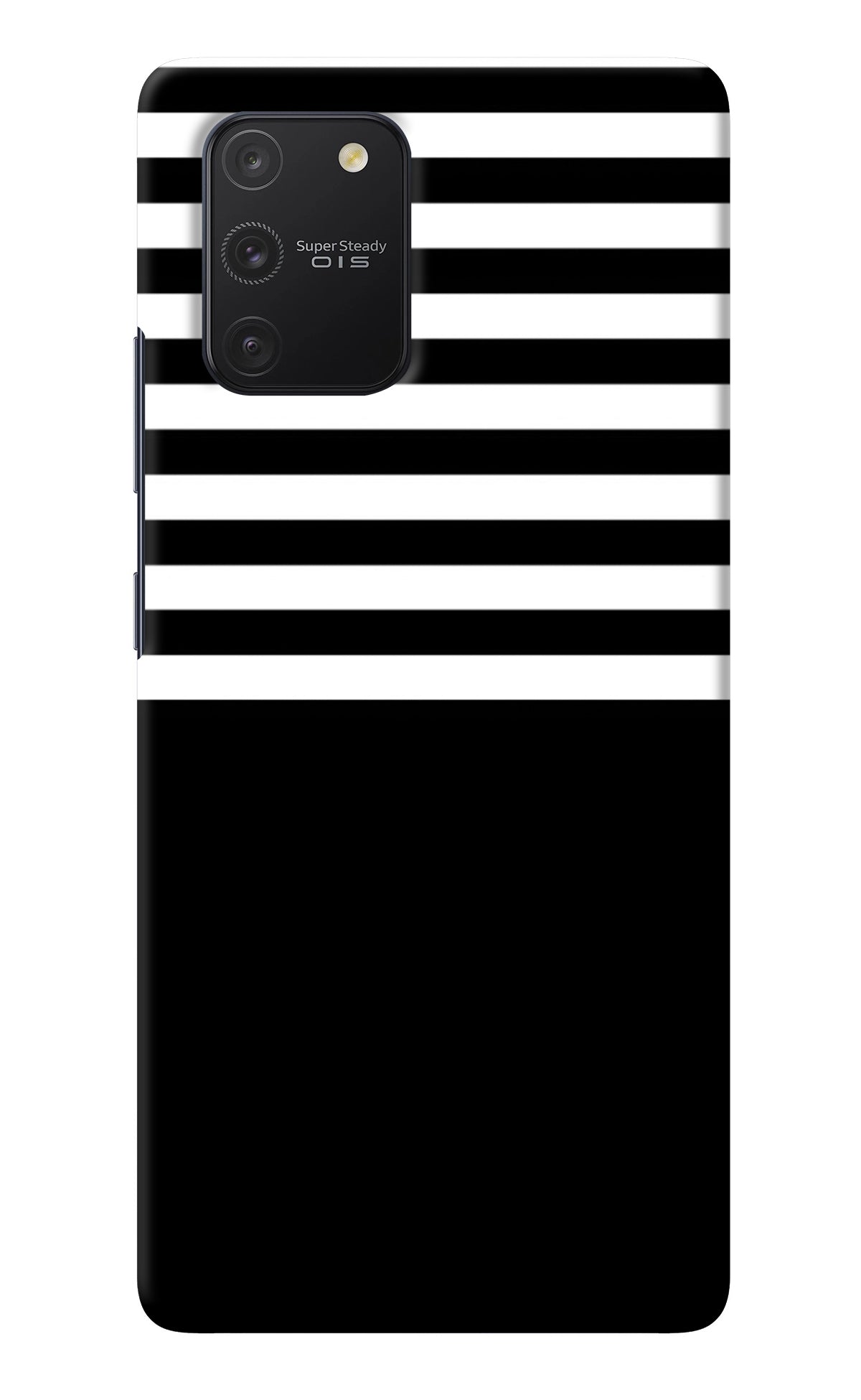 Black and White Print Samsung S10 Lite Back Cover