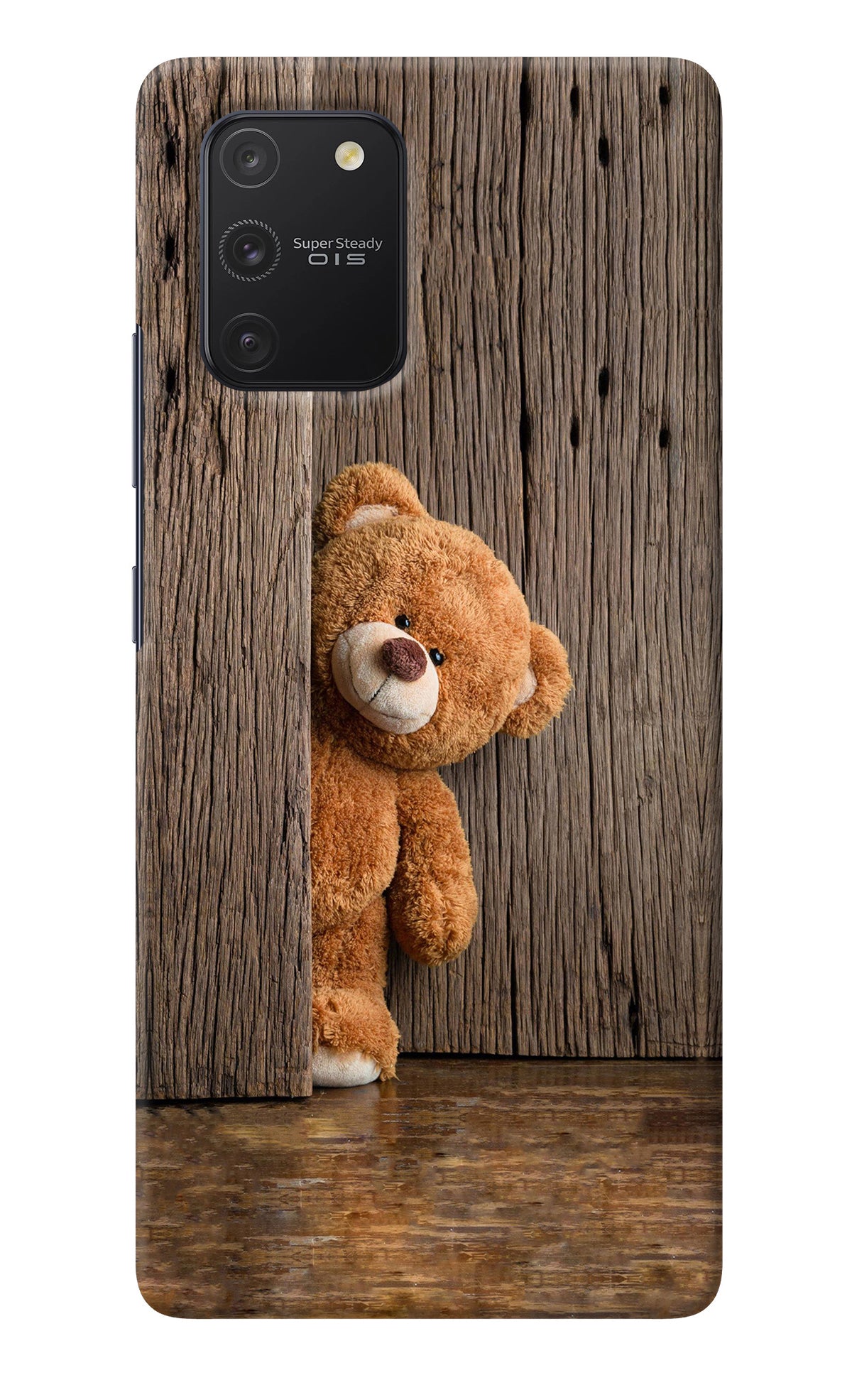 Teddy Wooden Samsung S10 Lite Back Cover