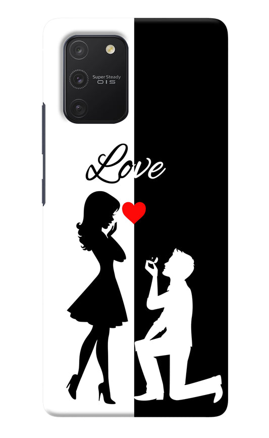 Love Propose Black And White Samsung S10 Lite Back Cover