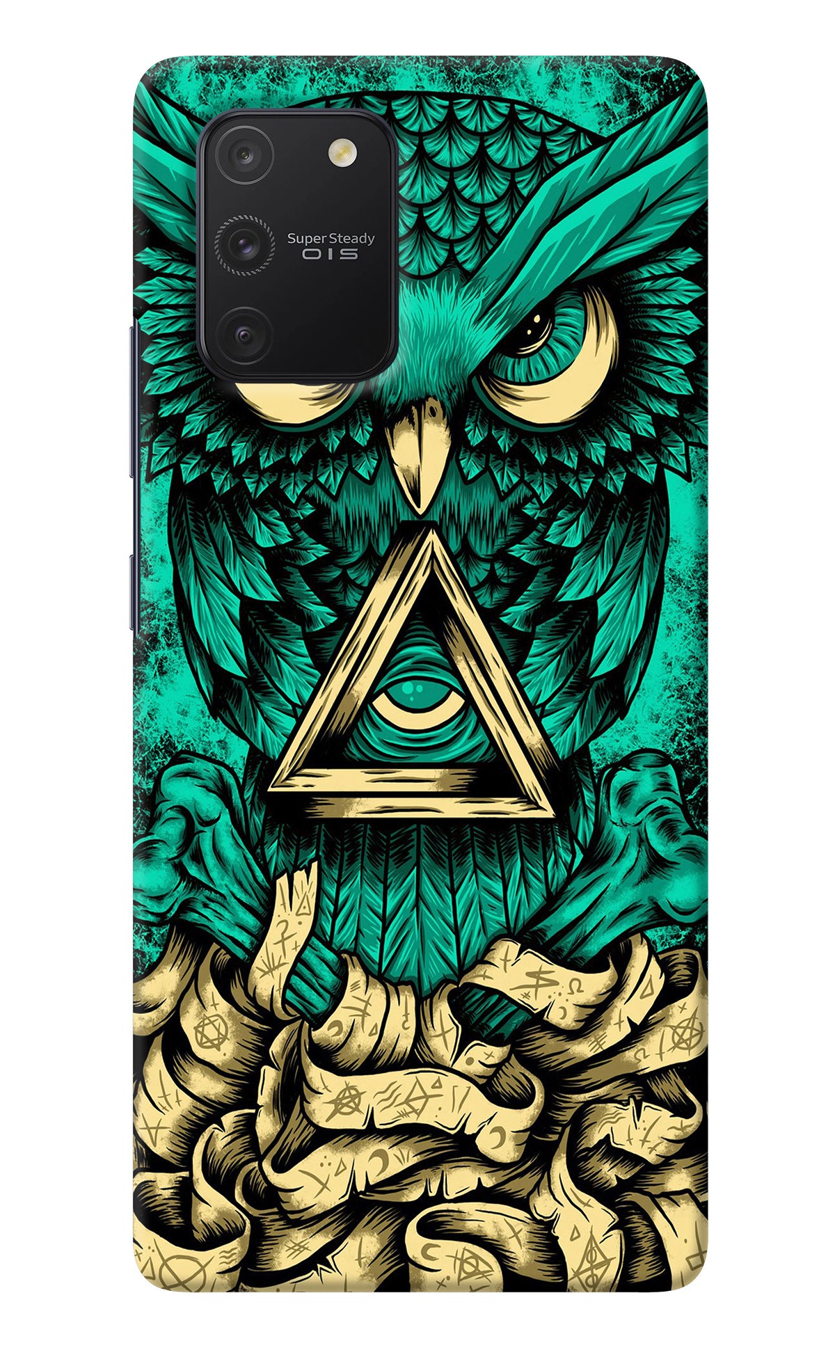 Green Owl Samsung S10 Lite Back Cover