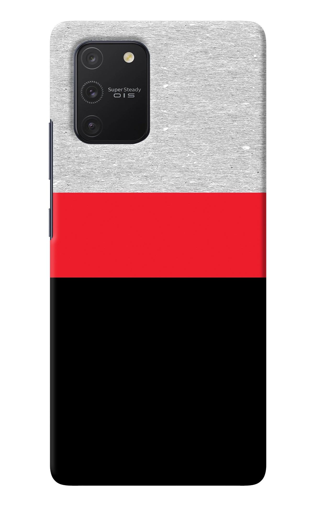 Tri Color Pattern Samsung S10 Lite Back Cover