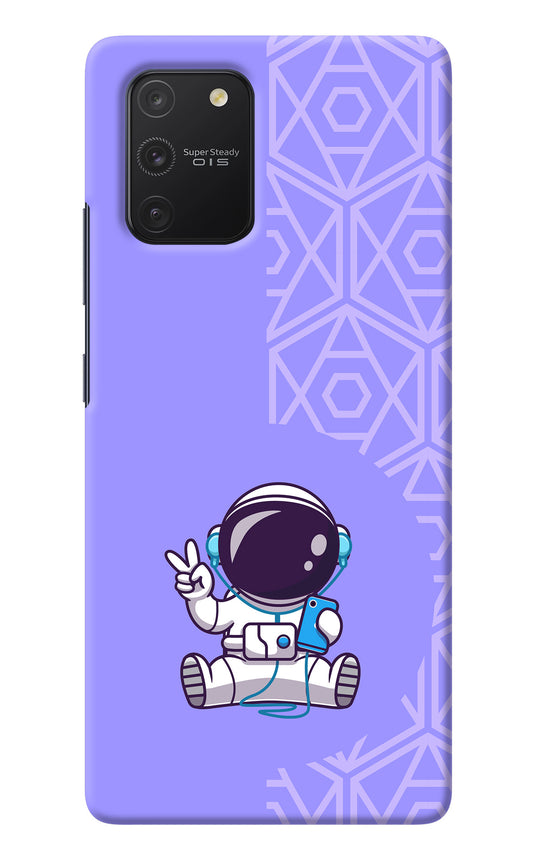 Cute Astronaut Chilling Samsung S10 Lite Back Cover