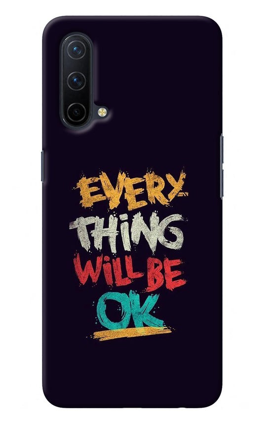 Everything Will Be Ok Oneplus Nord CE 5G Back Cover