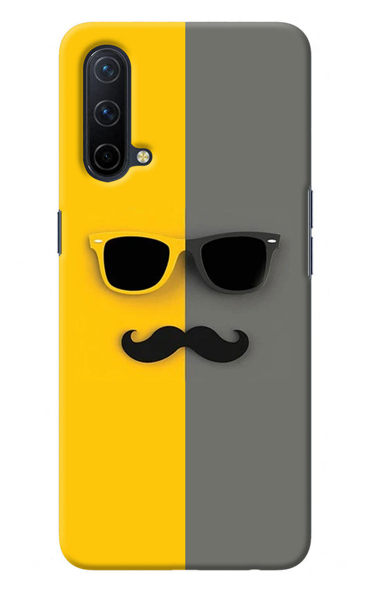 Sunglasses with Mustache Oneplus Nord CE 5G Back Cover