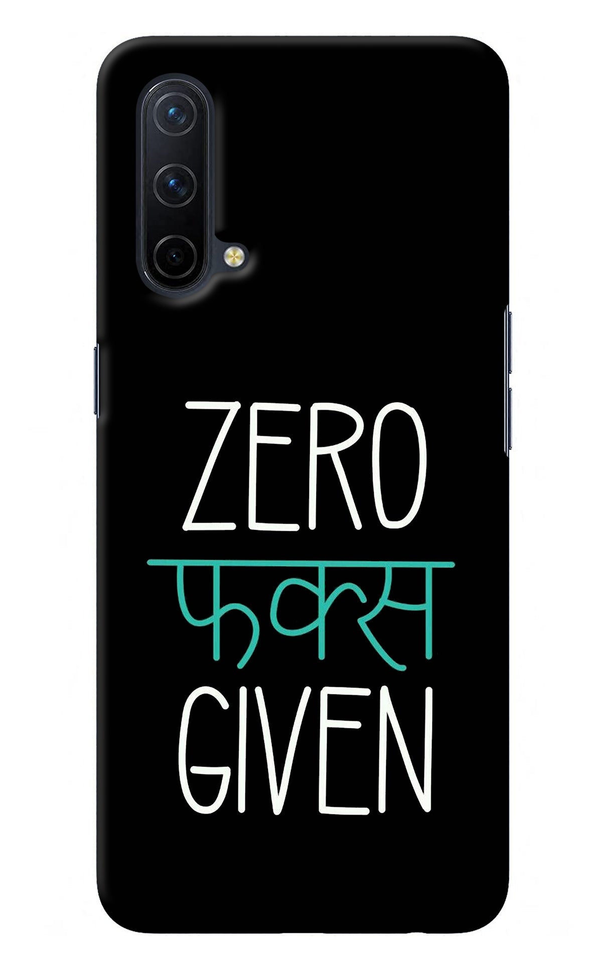 Zero Fucks Given Oneplus Nord CE 5G Back Cover