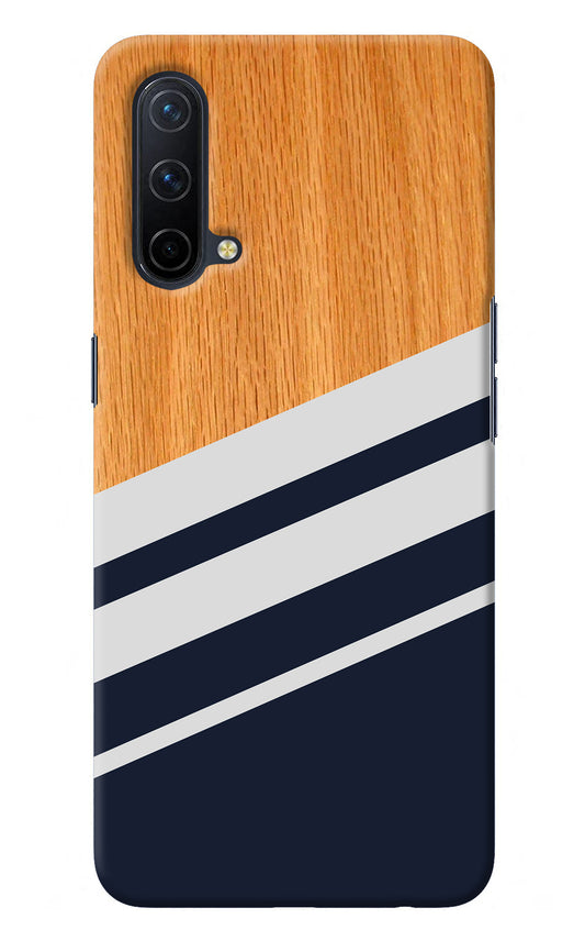 Blue and white wooden Oneplus Nord CE 5G Back Cover