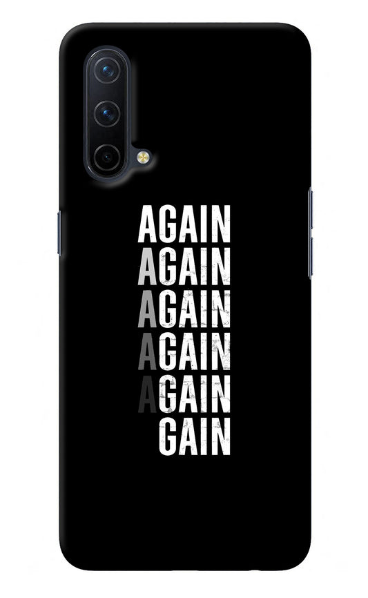 Again Again Gain Oneplus Nord CE 5G Back Cover