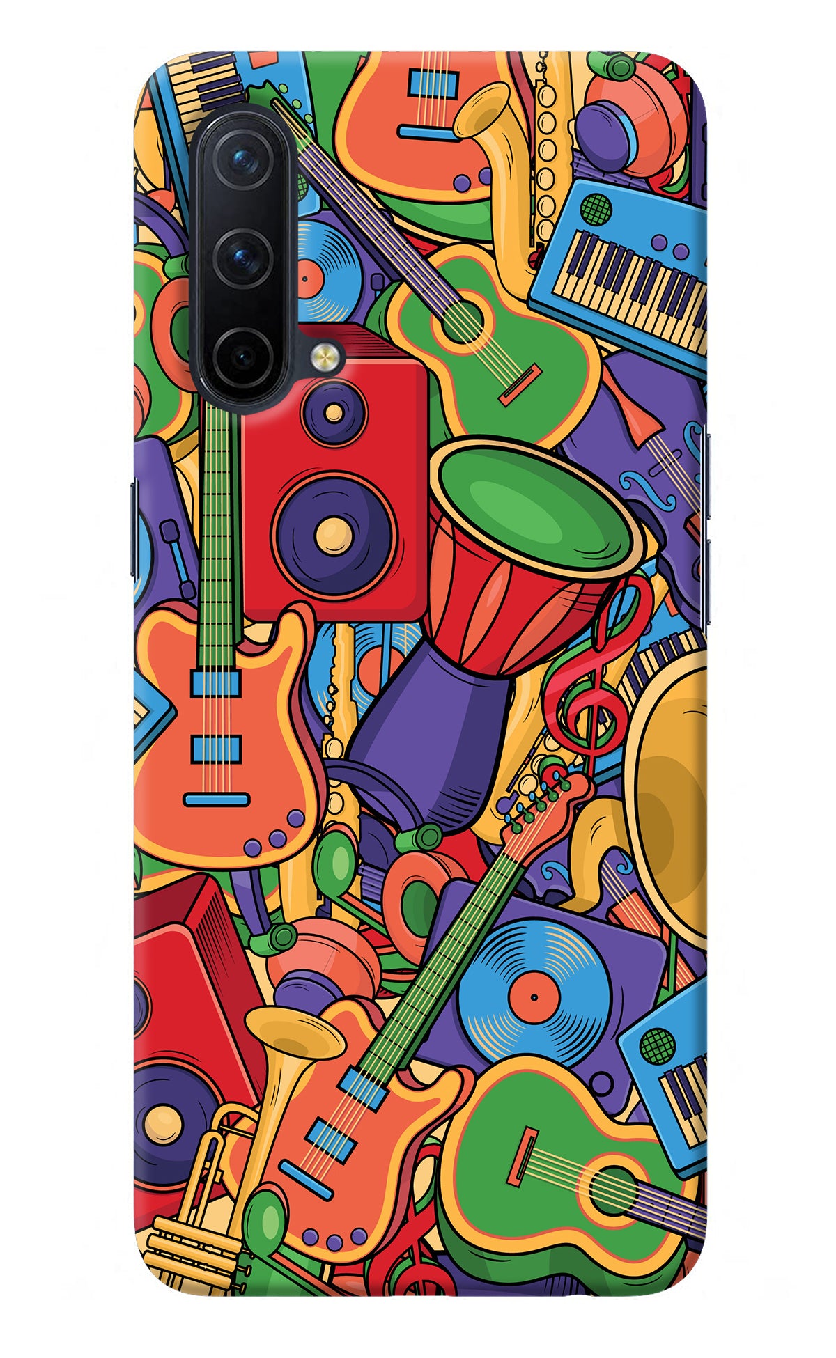 Music Instrument Doodle Oneplus Nord CE 5G Back Cover