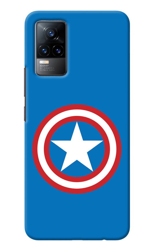 Captain America Logo Vivo Y73/V21E 4G Back Cover