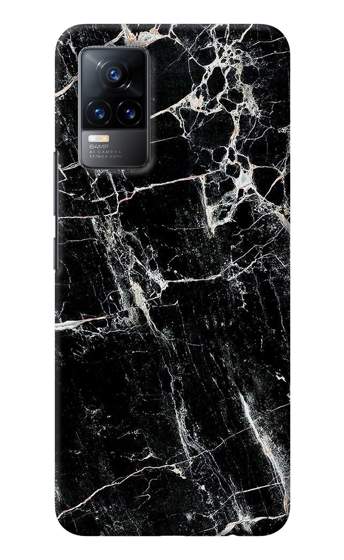 Black Marble Texture Vivo Y73/V21E 4G Back Cover