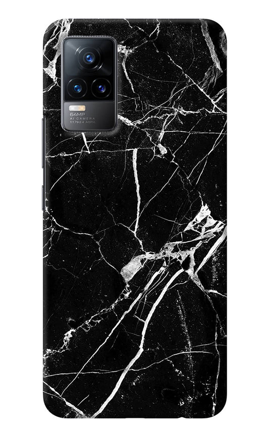 Black Marble Pattern Vivo Y73/V21E 4G Back Cover