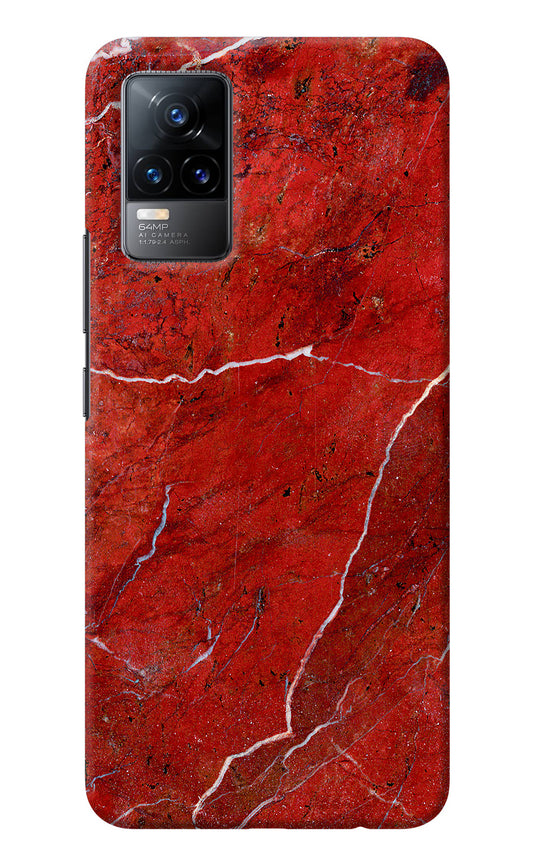 Red Marble Design Vivo Y73/V21E 4G Back Cover